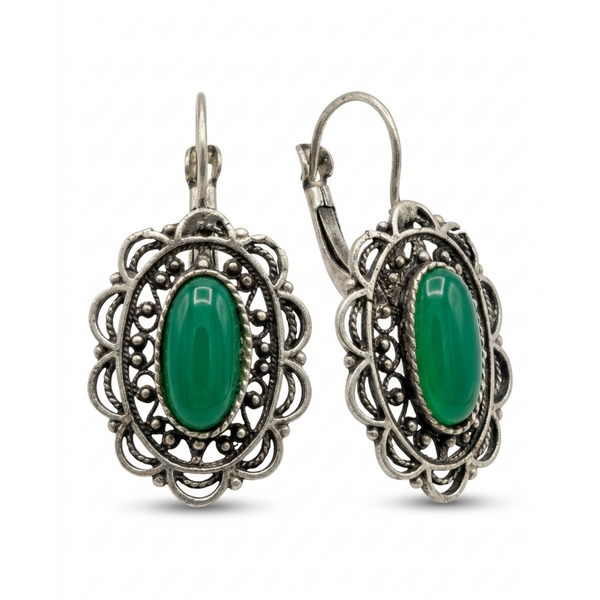 Emerald Mosaic Earrings
