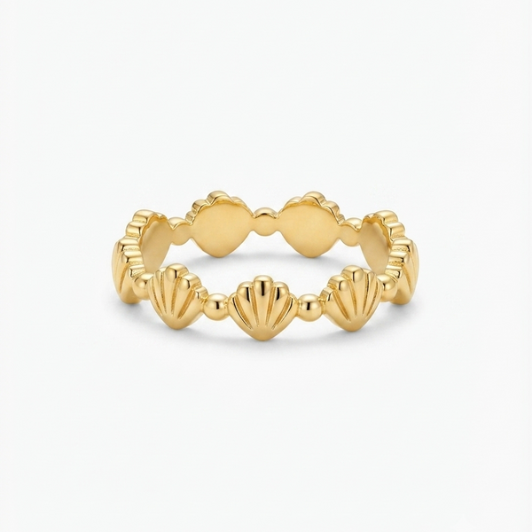Shell Fan Eternity Ring