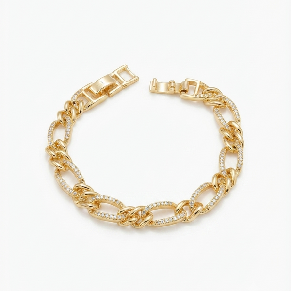 Iced Figaro Bracelet