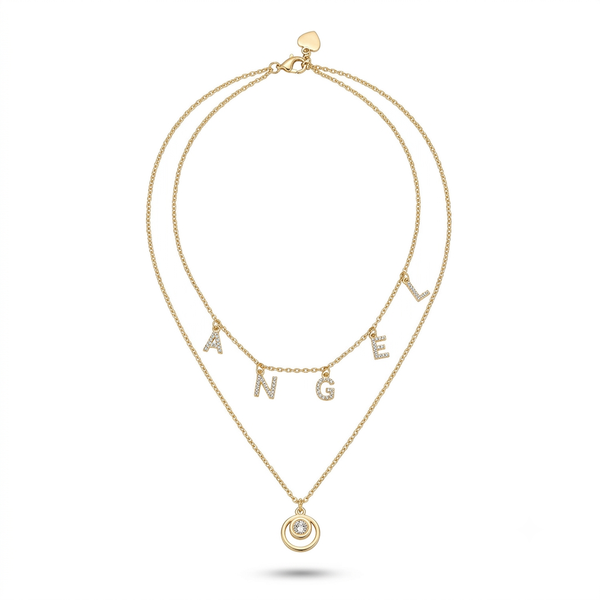 Angel Charm Duo Necklace