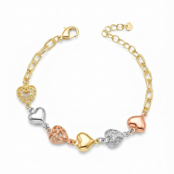 Tricolor Sweetheart Bracelet