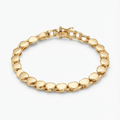 Curved Link Tennis Bracelet