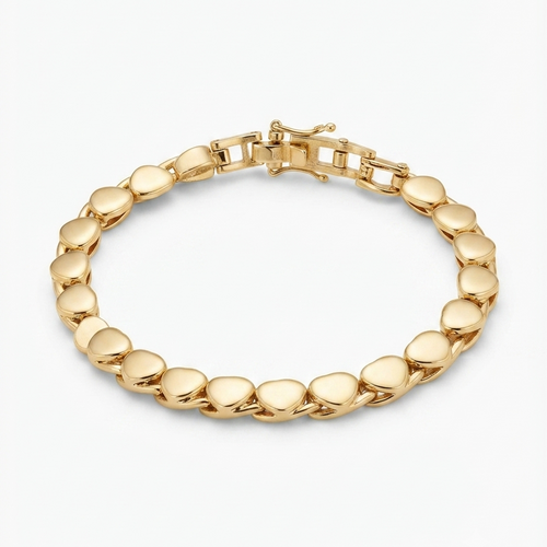 Curved Link Tennis Bracelet