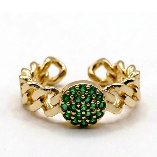 Interlock Gem Ring