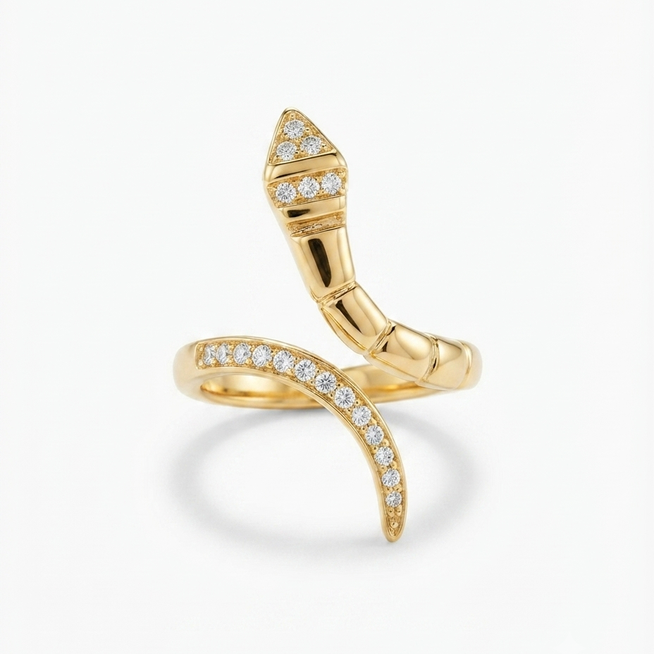 Pavé Serpent Ring