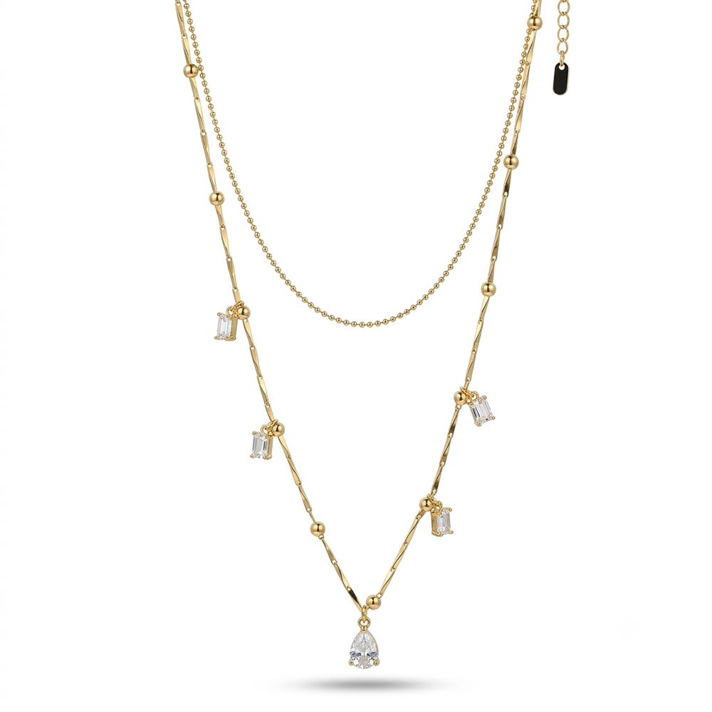 Crystal Cascade Necklace