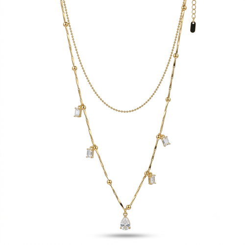 Crystal Cascade Necklace