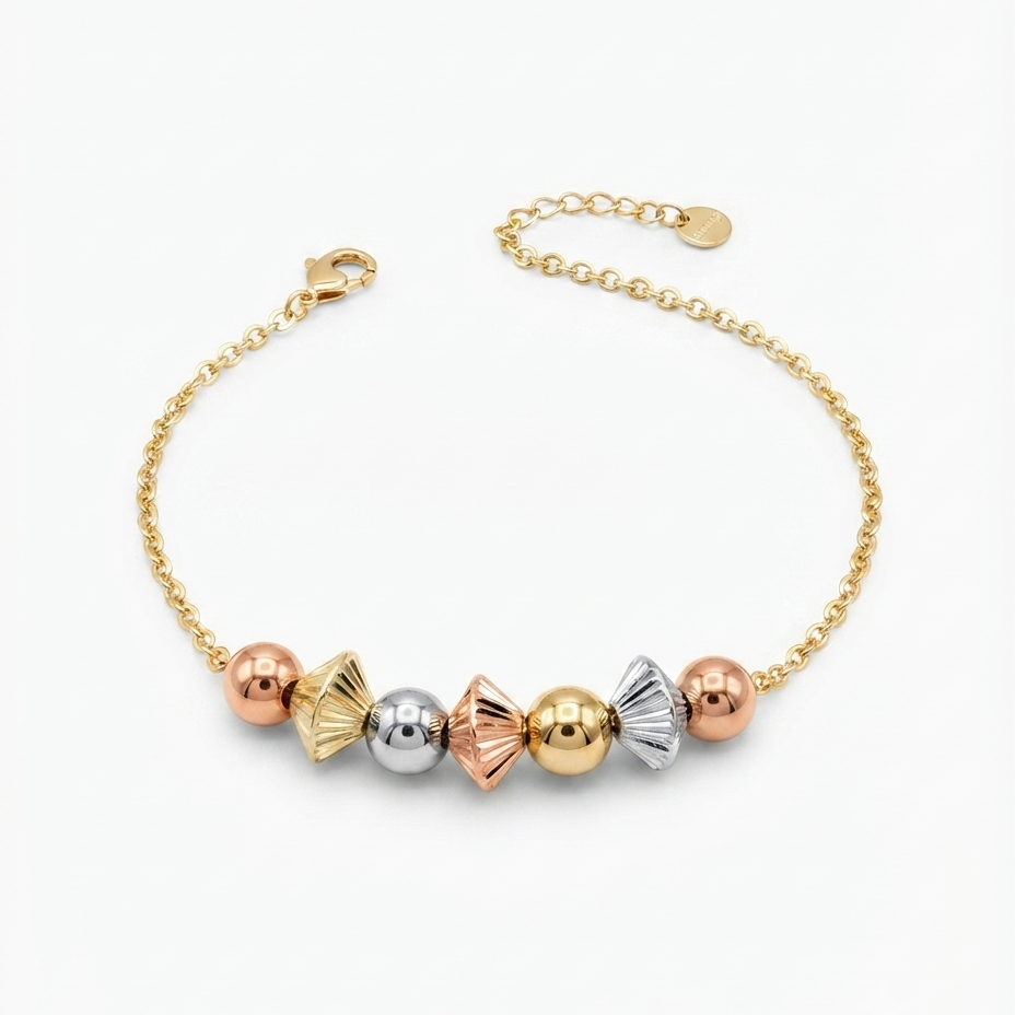 Trio Charm Row Bracelet