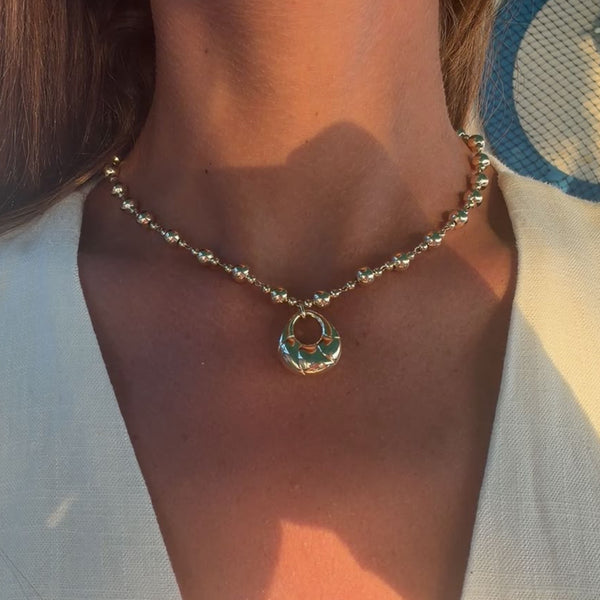 Bombé Pendant Necklace