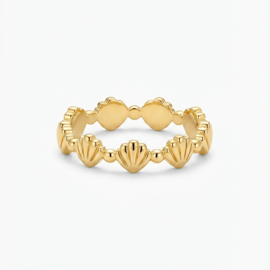Shell Fan Eternity Ring
