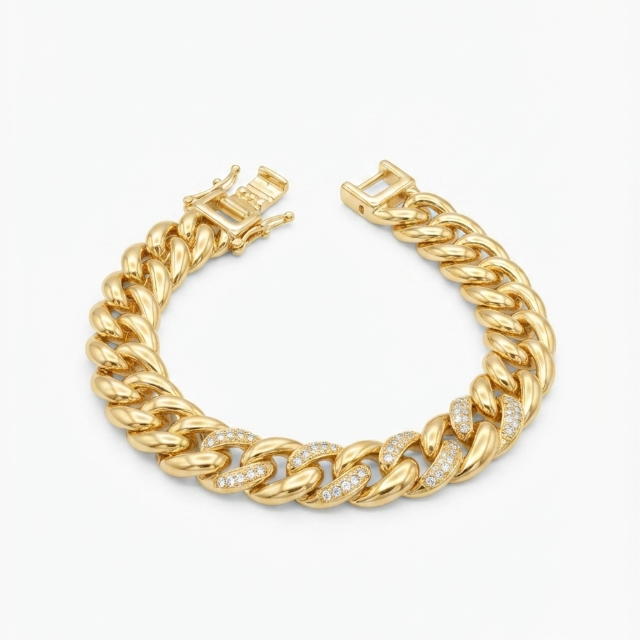 Pavé Cuban Bracelet