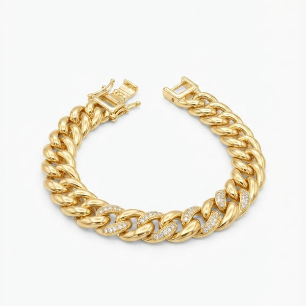 Pavé Cuban Bracelet