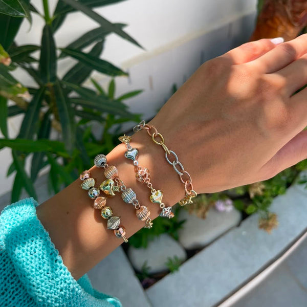 Trio Charm Row Bracelet
