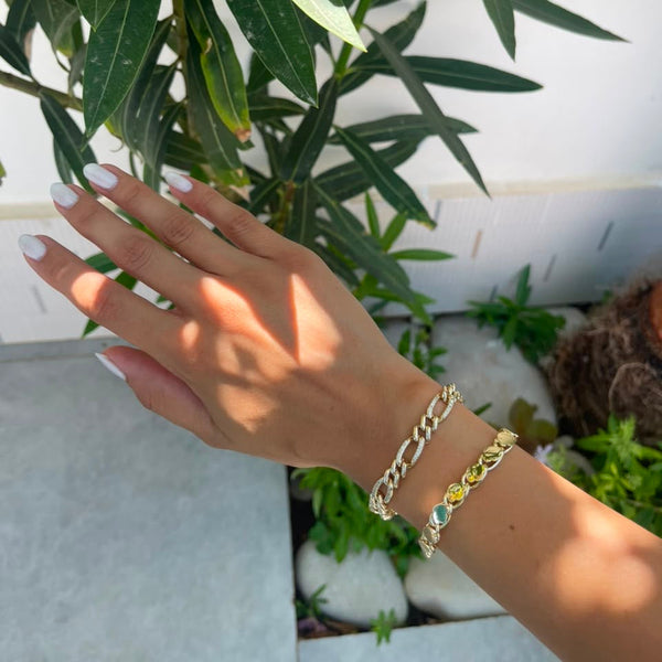 Iced Figaro Bracelet