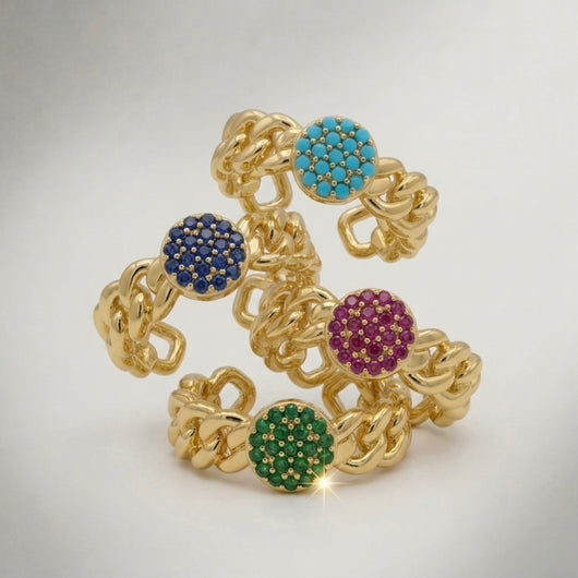 Interlock Gem Ring