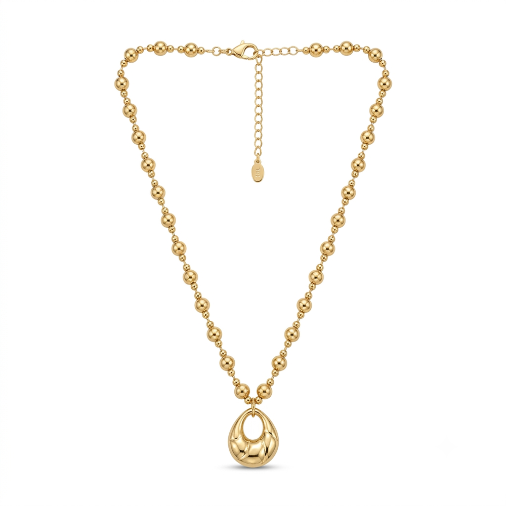 Bombé Pendant Necklace