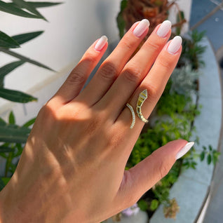 Pavé Serpent Ring