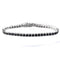 Two-Tone Tennis Bracelet – Black & Silver