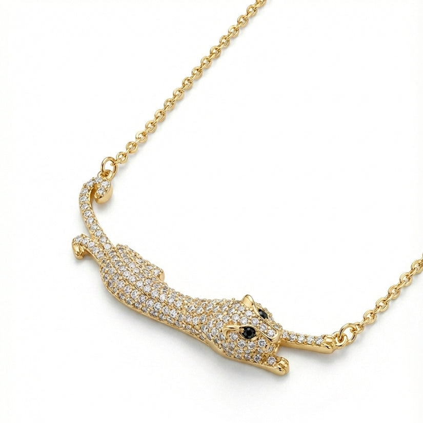 Pave Panther Necklace