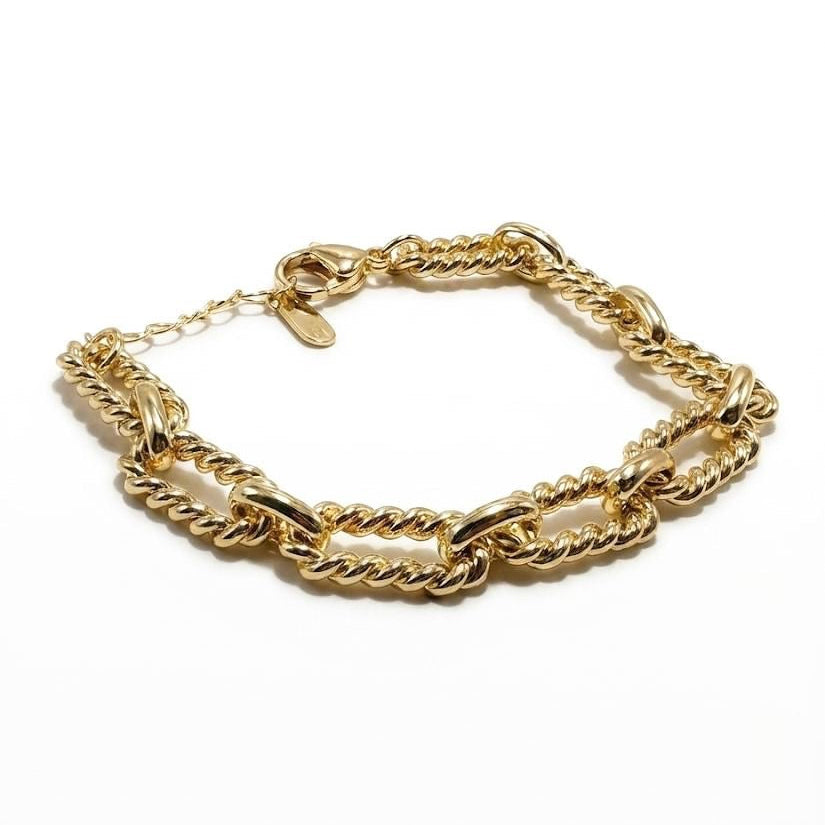 Golden Helix Chain Bracelet