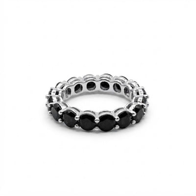 Black on White Alliance Diamond Lite Ring